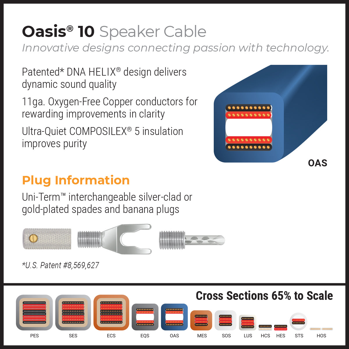 Oasis® 10 Speaker Cable