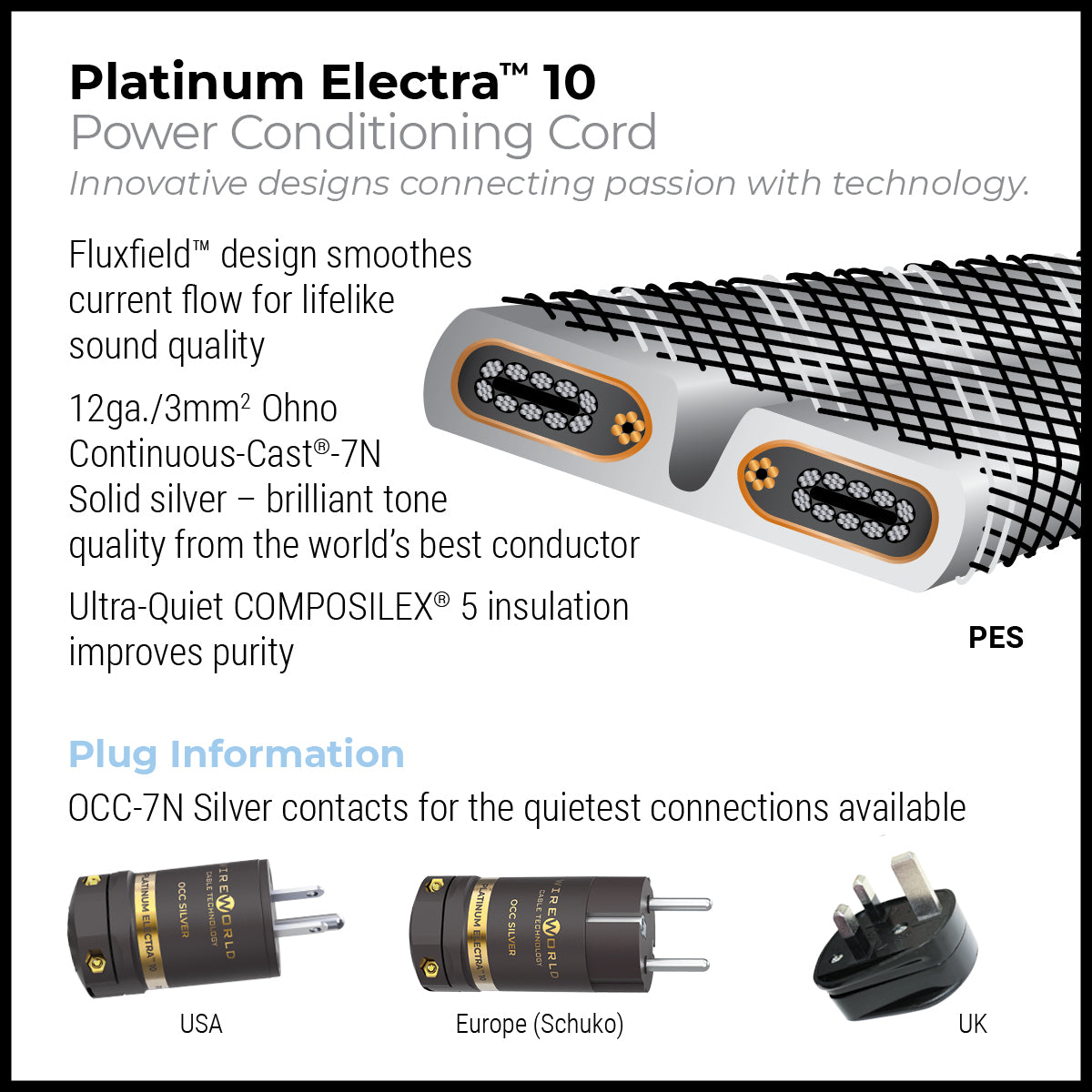 Platinum Electra™ 10 Power Conditioning Cord