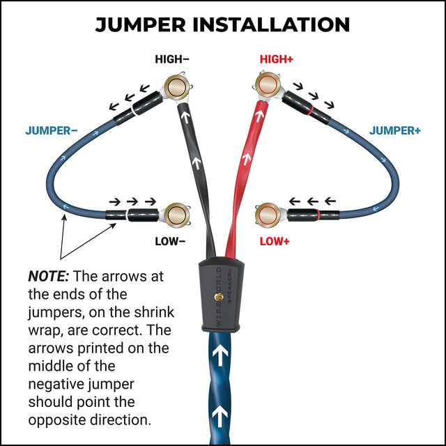 Biwire Jumper Installation and Directionality