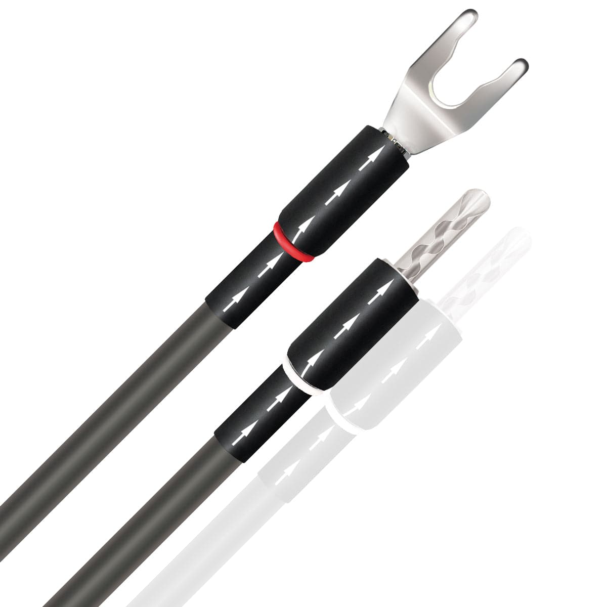 ケーブル・シールド audioquest Biwire Jumpers Silver (PSS) Audioquest Dragon BiWire Jumpers PSS Silver - Qty 4