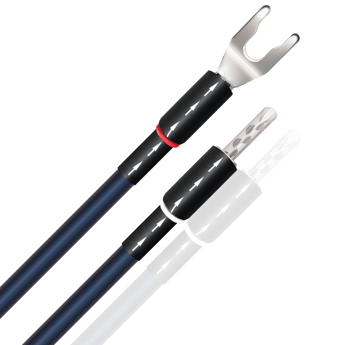 ケーブル・シールド audioquest Biwire Jumpers Silver (PSS) AudioQuest Dragon Bi-Wire Jumpers (Set of 4) Spade-Spade