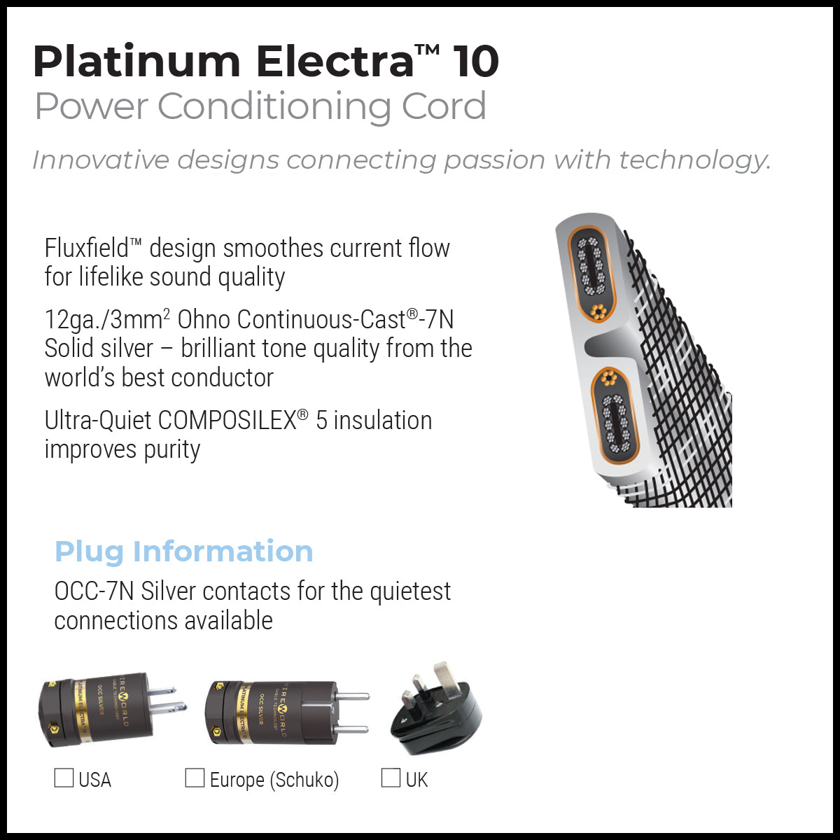 Platinum Electra™ 10 Power Conditioning Cord