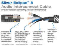 Silver Eclipse 8 Audio Interconnect Cable Pair @ 20% OFF – Closeout